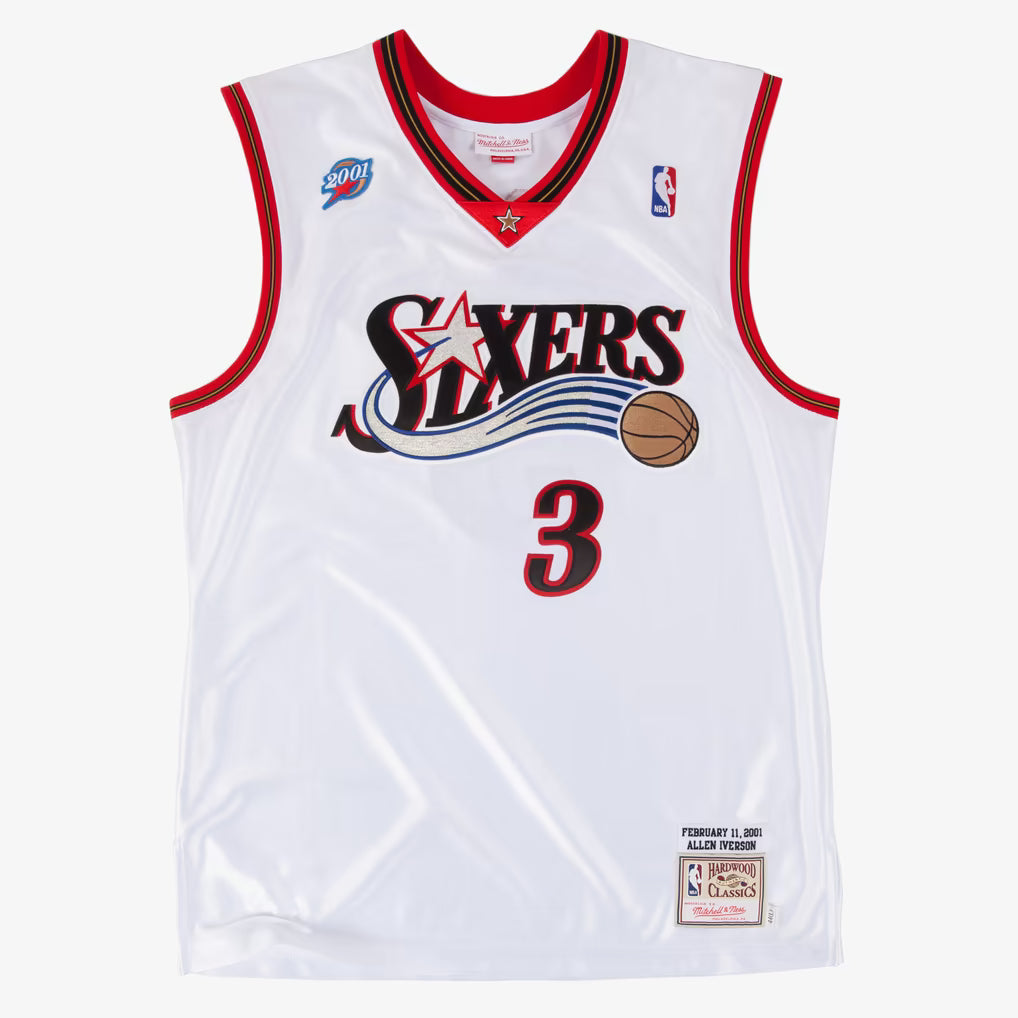 Allen Iverson Philadelphia 76ers 2001-02 White