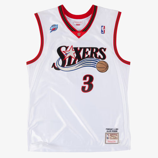 Allen Iverson Philadelphia 76ers 2001-02 White